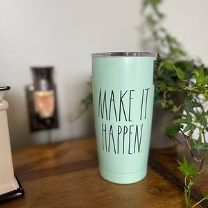♥️ NWT Rae Dunn Tumbler 👍🏻 Make it Happen ♥️ 17 oz
